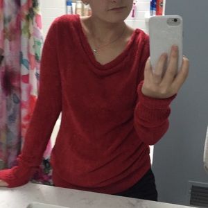 ATHLETA XS Pink-Red Blanket Sweater